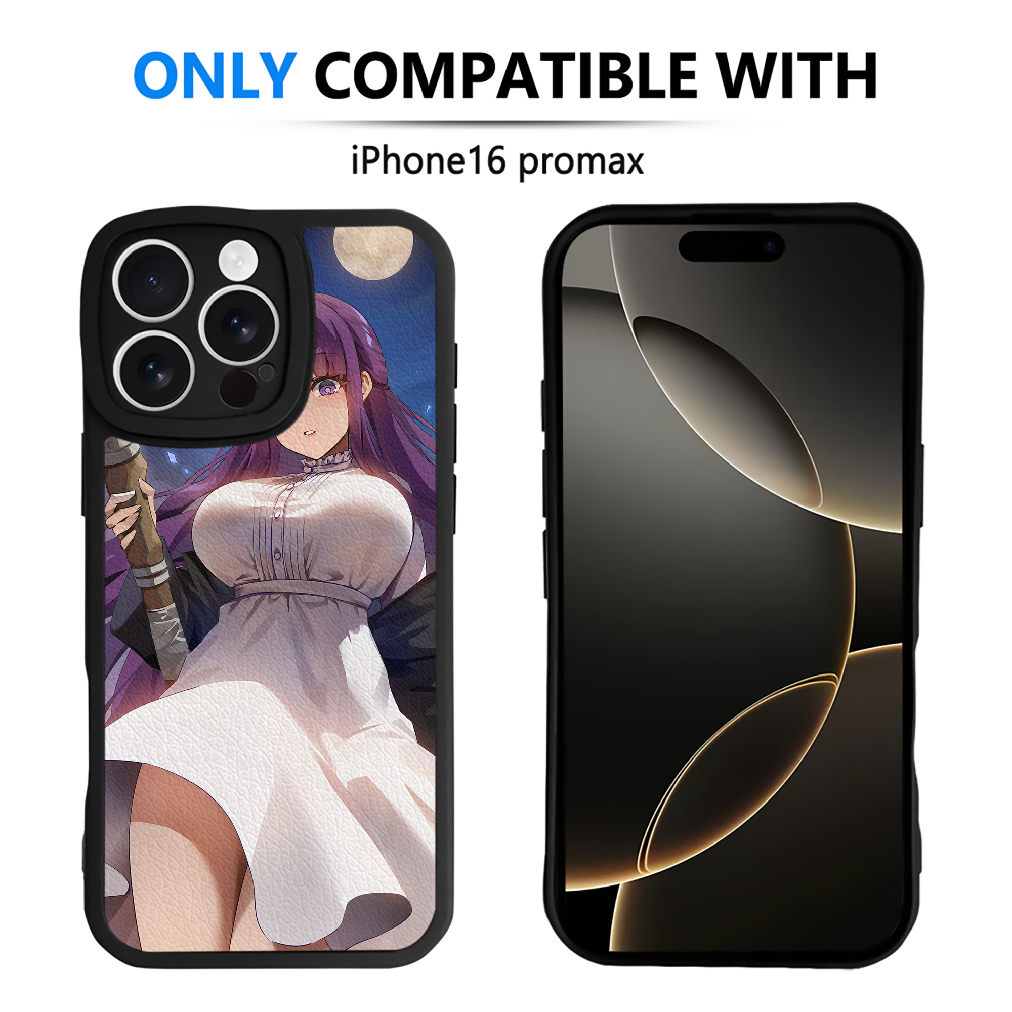 （画像用） 葬送のフリーレン Frieren 【iPhone 16シリーズ対応】シリコンスマホケース（レザー調） 材質：シリコン